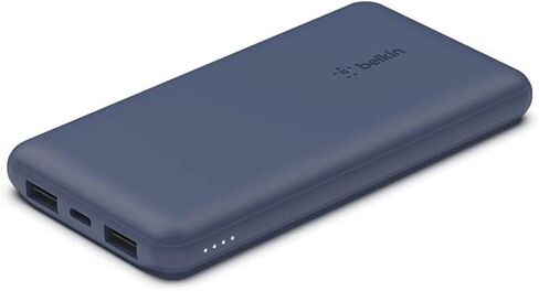 Belkin BoostCharge USB-C Portable Charger 10k Power Bank w/ 1 USB-C Port and 2 USB-A Ports with USB-A to USB-C Cable for iPhone 15, 15 Plus, 15 Pro, 15 Pro Max, Samsung Galaxy S24, & More - Gray in Saudi Arabia