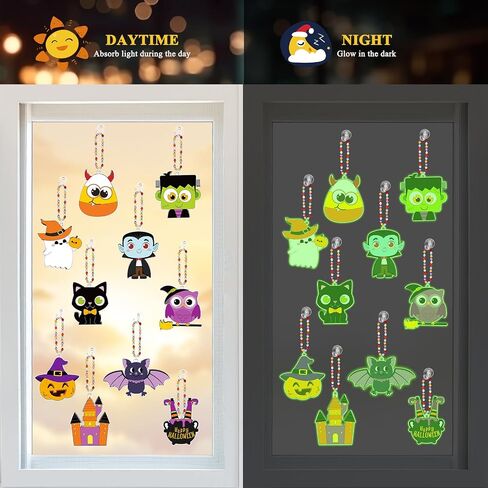 Dunzoom 30 Set Summer Window Art Suncatchers Kits Summer Beach Fruit DIY Suncatchers Craft Kits Make Your Own Suncatcher Paint Suncatchers Ornaments for Boys Girls Craft Painting Art Activity in Saudi Arabia