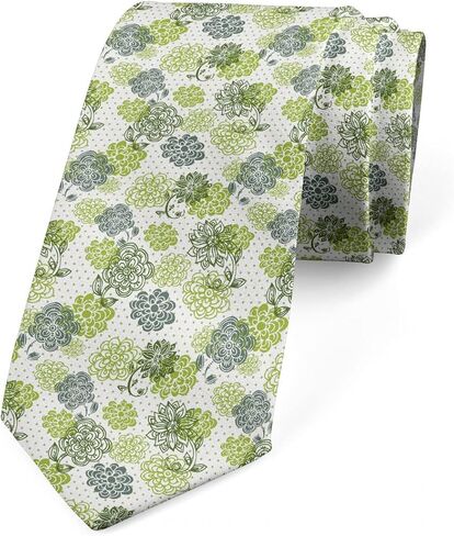 Ambesonne Bird Print Necktie, Pattern of Continuing Seagulls Flying over the Sea, 3.7", Sea Blue Charcoal Grey in Saudi Arabia