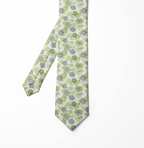 Ambesonne Bird Print Necktie, Pattern of Continuing Seagulls Flying over the Sea, 3.7", Sea Blue Charcoal Grey in Saudi Arabia