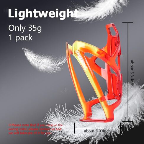 Bike Water Bottle Holder Ultra-Light Bicycle Bottle Cage with Screws Tool, Universal Cycling Cup Holder for MTB, Mountain Bikes,Red 2 Pack in Saudi Arabia