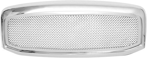 Mesh Front Hood Bumper Grille Grill Compatible for Dodge for Ram 1500/2500/3500 2006-2009, Durable, ABS, Gloss Black Front Bumper Upper Grill Grille in Saudi Arabia