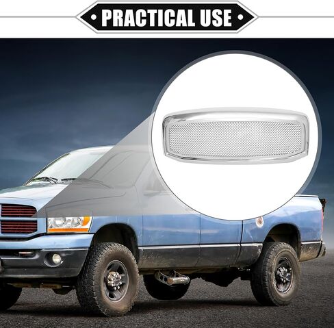 Mesh Front Hood Bumper Grille Grill Compatible for Dodge for Ram 1500/2500/3500 2006-2009, Durable, ABS, Gloss Black Front Bumper Upper Grill Grille in Saudi Arabia