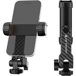 K&F Concept iPad Tablet and Cellphone Tripod Mount Adapter Holder, Adjustable Clamp for iPhone15/14/13/12 Pro Max, iPad,iPad Mini 1/2/3/4/5/6,iPad Air,iPad Pro,Surface,Samsung Tab 7.0 Series and More