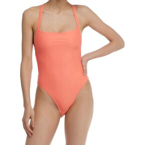 Body Glove Women's Standard Smoothies Electra Solid One Piece Swimsuit with Strappy Back Detail