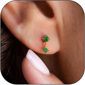 Cartilage Earrings for Women Rhinestone Flower Stud Earrings Cartilage Earring Stud Stainless Steel Forward Helix Tragus Earrings