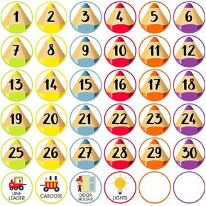 PETCEE Classroom Line Up Helpers - 36Pcs Line Up Spots Dots for Classroom Floor 4" Owls Number Line Up Spots Stickers Labels for Kindergarten Preschool Elementary