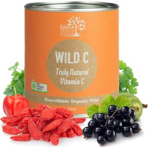 Organic Vitamin C Powder - Pure, Wild-Harvested Vitamin C, Non-Toxic and Natural, 150g Wild C