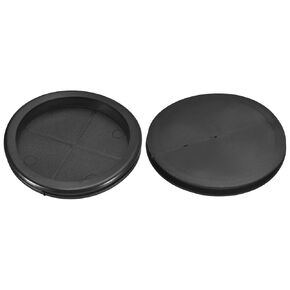 uxcell 2Pcs Rubber Grommets 4" (100mm) Drill Hole, 3-2/4" (91mm) ID Single Sided Hole Plugs Ring Gasket for Firewall Cable Wire Protecting, Black