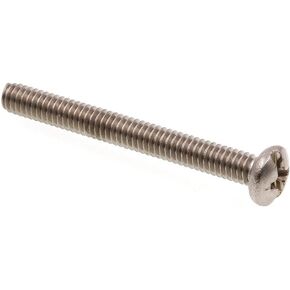 Prime-Line 9008834 Machine Screw, Pan Head, Slotted/Phillips Combo, #8-32 X 1-1/2 in, Grade 18-8 Stainless Steel, Pack of 100