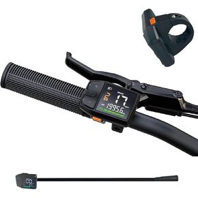 عداد شاشة LCD E-Bike DZ41، 24 فولت 36 فولت 48 فولت UART عرض سرعة الدراجة مع موصل مقاوم للماء لمحرك Bafang BBS01 BBS02 HD MID