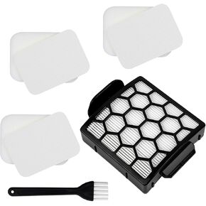 استبدال مرشحات VIEWALL لـ Shark Pet ZU102 Pet Pro ZU60 ZU62 Swivel Pro ZU51 NV151 NV150 CU50WM Pet Plus NV251 NV255 Navigator مكنسة عمودية، جزء 1238FT60 1239FT60، 2 HEPA، 6 رغوة + فلتر لباد