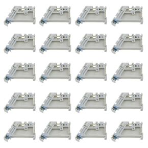 20pcs EW35 End Clamp White 35mm DIN Rail Terminal Block End Stopper