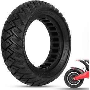 10x3 255x80 60/65-6 Off Road Solid Tire, Fit fot Joyor S5/ S10-S/ Y7-S Kugookirin G3PRO/ M4Pro Yume Y10/ D4+ Electric Scooter, Wear resistant, puncture resistant Tubeless Tire