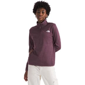 THE NORTH FACE Women's Canyonlands ¼ Zip Sweatshirt, Midnight Mauve Heather, X-Large