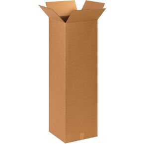 PARTNERS BRAND 15 x 15 x 48 Corrugated Cardboard Boxes, Tall 15"L x 15"W x 48"H, Pack of 10 | Shipping, Packaging, Moving, Storage Box for Home or Business, Strong Wholesale Bulk Boxes