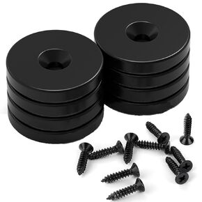 Strong Neodymium Disc Countersunk Hole Magnets, Permanent Rare Earth Circular Magnets for Fridge, DIY, Decorations, Science, Industrial, Craft, and Office - 25 x 3mm（Pack of 10）