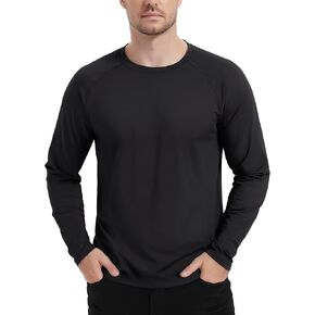 TACVASEN Mens Thermal Long Sleeve Shirt Fleece Lined Winter Underwear Crewneck Base Layer Lightweight Undershirts