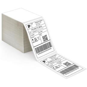4x6 Thermal Direct Shipping Label (Pack of 500 Per Fanfold Labels) - Commercial Grade