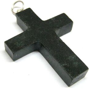 CRYSTALMIRACLE Beautiful Black Tourmaline Gemstone Single Cross Pendant crystal Healing Fashion Jewelry Men Women Gift handcrafted