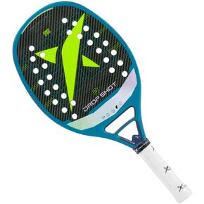 Dropshot Spektro 5.0 Beach Tennis Racquet, Blue/Neon Green/ Grey