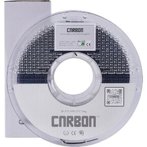 High Speed Certified Food Grade PETG 3D Printer Filament - 60-600mm/s - CARBON by Comfy Materials - Lab Tested FDA Compliant Food Safe, 1.75mm, 1kg, Accuracy: +/- 0.02 (White)