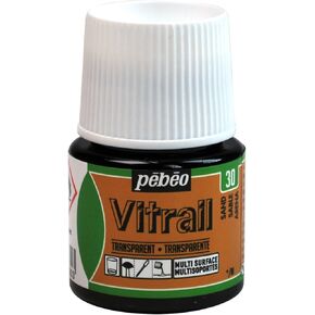 Pebeo Vitrail, Stained Glass Effect Paint, 45 ml Bottle - Cobalt Blue