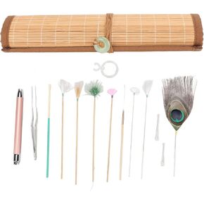 Earwax Removal Kit,Portable Soothing & Anti-Itch Earwax Cleans Tool with 8 Stick Ear Cleaning Tools for Ear Care Adult Children