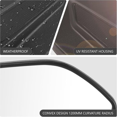 DNA MOTORING Front Pair of ATV SideView Mirror Fits 7/8" Handlebar Compatible With Honda Suzuki Yamaha Kawasaki AVTs Scooters Dirt Bikes, Irregular shape Style, MP-MR-A005 in Saudi Arabia