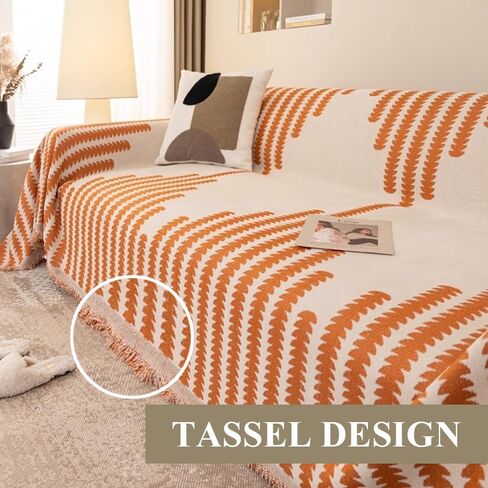 Sofa Cover for Sectional Couch Covers for Dogs Cats Couch Cover with Tassel L Shaped Cover Washable Furniture Protector Chenille Sofa Slipcovers for 3 Cushion Couch,Black, 71’’X134‘’ in Saudi Arabia