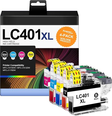 LC203XL Compatible Ink Cartridges Replacement for Brother LC203 LC201 XL LC 201 203 Works with MFC-J480DW MFC-J880DW MFC-J4420DW MFC-J680DW MFC-J885DW(4 Pack, Black Cyan Magenta Yellow) in Saudi Arabia