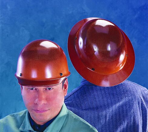 MSA Skullgard Cap Style Safety Hard Hat with Suspension - Non-Slotted Cap, Made of Phenolic Resin, Radiant Heat Loads up to 350F | Fas-Trac III Ratchet Suspension in Kuwait