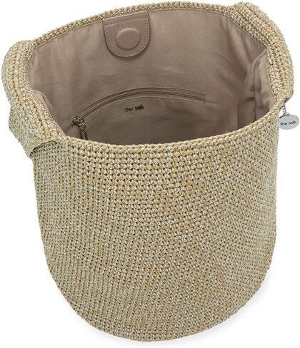 The Sak 120 Hand-Crochet Crossbody Bag, Large Purse with Convertible Straps, Natural in Kuwait