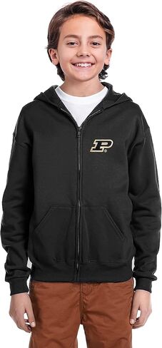 Little King NCAA Youth Boys Teen Full Zip Cotton Fleece Hoodie Sweatshirt with Embroidered Team Logo in Kuwait