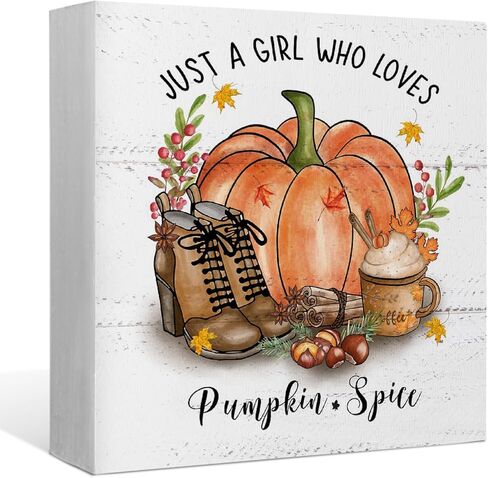 ديكور الهالوين الوردي من EIONEY، علامة صندوق خشبي على شكل خريف ريفي مرحبًا بالقرع، زينة عيد الشكر لحصاد الخريف للمنزل والمكتب والمزرعة ورف طاولة الحائط، علامة خشبية على شكل قرع، 5 × 5 بوصة in Kuwait