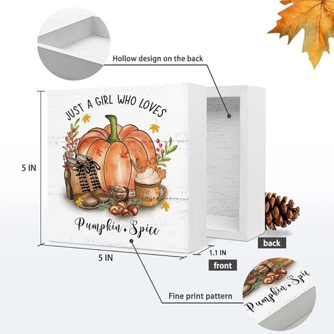 ديكور الهالوين الوردي من EIONEY، علامة صندوق خشبي على شكل خريف ريفي مرحبًا بالقرع، زينة عيد الشكر لحصاد الخريف للمنزل والمكتب والمزرعة ورف طاولة الحائط، علامة خشبية على شكل قرع، 5 × 5 بوصة in Kuwait