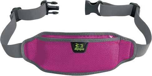 Amphipod AirFlow Lite Waistpack, Minimalist Runners Storage Fanny Waist Pack for Running, Jogging & Walking, Men & Women - Black - L in Saudi Arabia