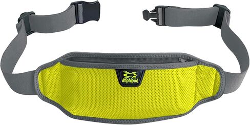 Amphipod AirFlow Lite Waistpack, Minimalist Runners Storage Fanny Waist Pack for Running, Jogging & Walking, Men & Women - Black - L in Saudi Arabia