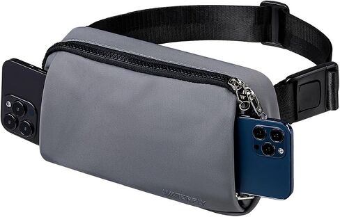 WATERFLY Crossbody Belt Fanny Pack: Sports Walking Waist Bag Runner Belt Bum Bag Hip Fannie Pack Phanny Fannypack Woman Man for Hiking Jogging Running in Saudi Arabia