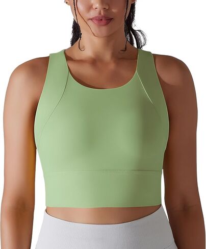 JBT Sports Bras for Women Padded High Support Longline Seamless Workout Tank Top Yoga Bra Workout Exercise Sport Bra in Saudi Arabia