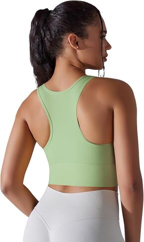 JBT Sports Bras for Women Padded High Support Longline Seamless Workout Tank Top Yoga Bra Workout Exercise Sport Bra in Saudi Arabia
