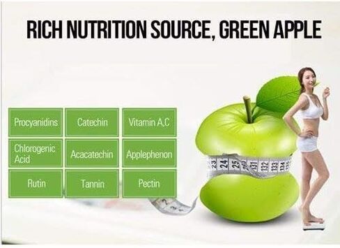 Green Apple Extract Powder Natural 100% Pure Fresh Dietary Fiber Vitamin C 200g in Saudi Arabia