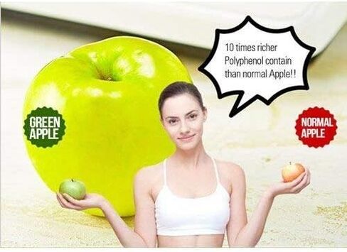 Green Apple Extract Powder Natural 100% Pure Fresh Dietary Fiber Vitamin C 200g in Saudi Arabia