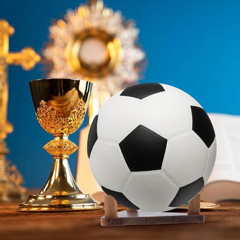 GLOBLELAND 2 Sets Wooden Ball Display Stands Ball Stand Holder Basketball Holder Stand Golf Display Stand for Basketball Football Soccer Rugby Ball in Saudi Arabia
