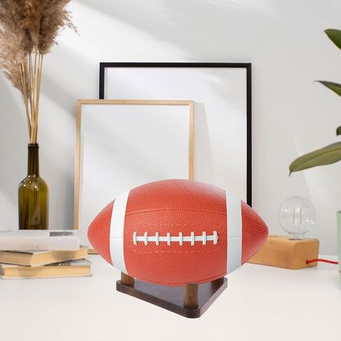 GLOBLELAND 2 Sets Wooden Ball Display Stands Ball Stand Holder Basketball Holder Stand Golf Display Stand for Basketball Football Soccer Rugby Ball in Saudi Arabia