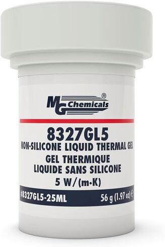 إم جي كيميكالز 8327GL5-25ML جل حراري سائل غير سيليكون 5 وات/(م·ك)، 56 جم، جرة مكونة من جزء واحد in Saudi Arabia