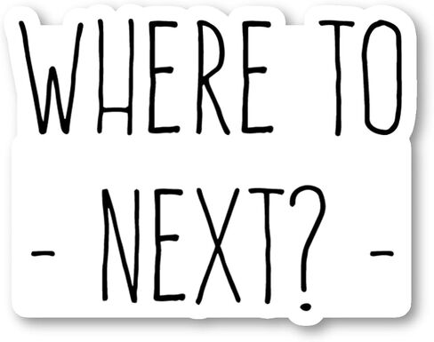 Where to Next Sticker Travel Wanderlust Stickers - 3 Pack - Set of 2.5, 3 and 4 Inch Vinyl Laptop Stickers - for Laptop, Phone, Water Bottle, Car & More Decal (3 Pack) S214697-3Pack in Saudi Arabia