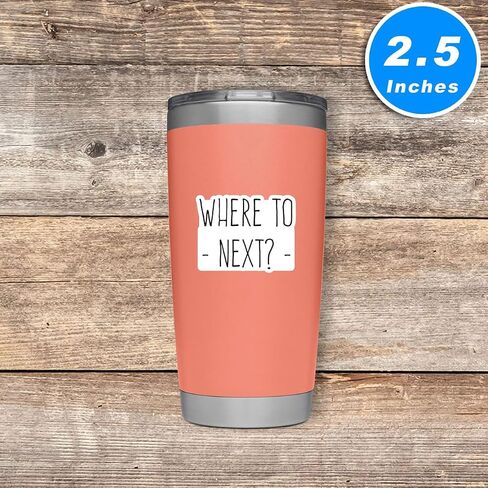 Where to Next Sticker Travel Wanderlust Stickers - 3 Pack - Set of 2.5, 3 and 4 Inch Vinyl Laptop Stickers - for Laptop, Phone, Water Bottle, Car & More Decal (3 Pack) S214697-3Pack in Saudi Arabia