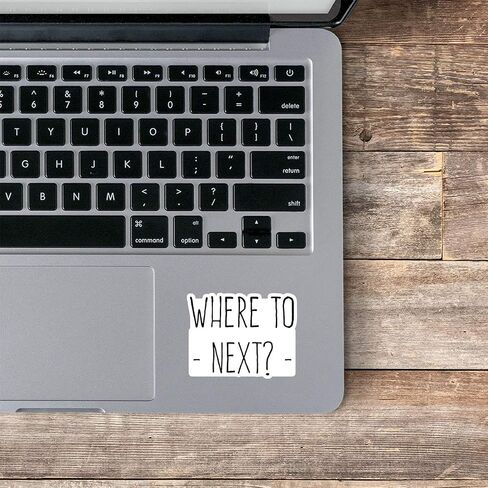 Where to Next Sticker Travel Wanderlust Stickers - 3 Pack - Set of 2.5, 3 and 4 Inch Vinyl Laptop Stickers - for Laptop, Phone, Water Bottle, Car & More Decal (3 Pack) S214697-3Pack in Saudi Arabia