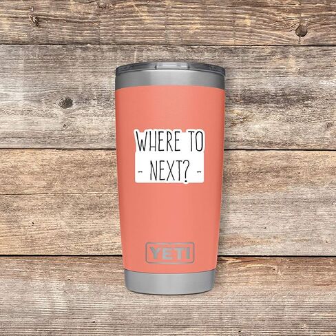 Where to Next Sticker Travel Wanderlust Stickers - 3 Pack - Set of 2.5, 3 and 4 Inch Vinyl Laptop Stickers - for Laptop, Phone, Water Bottle, Car & More Decal (3 Pack) S214697-3Pack in Saudi Arabia